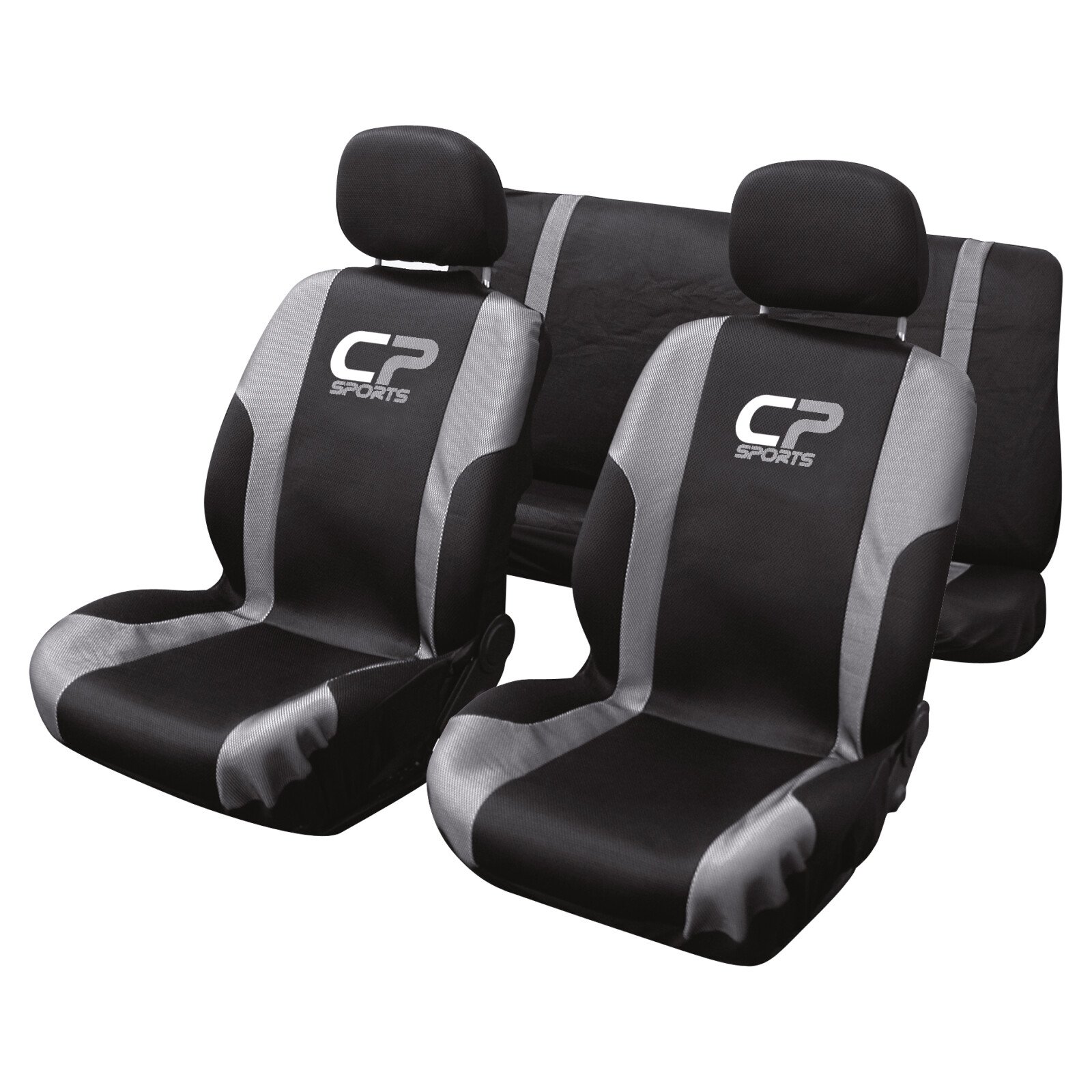 CP Sports seat covers 9pcs - Grey/Black thumb