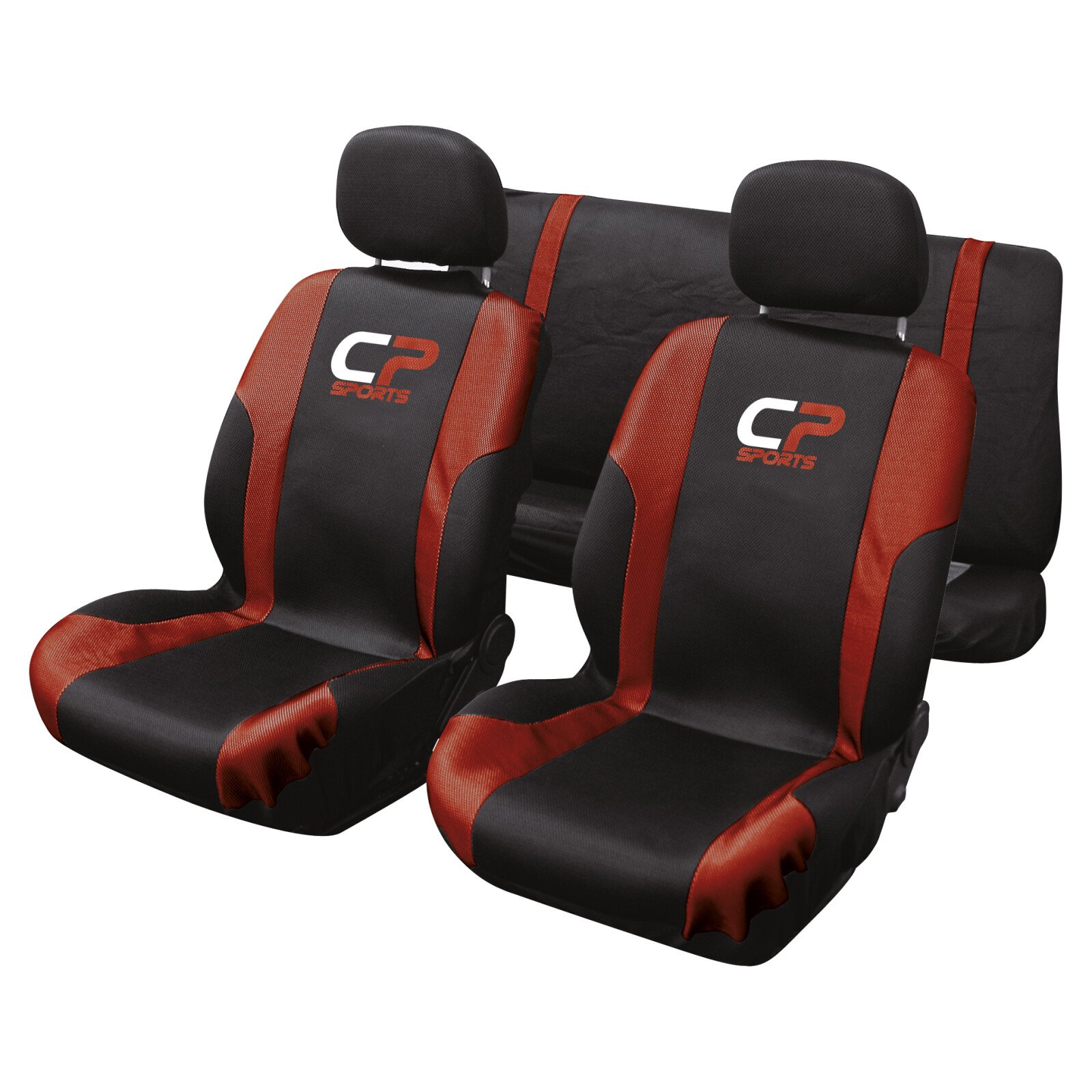 CP Sports seat covers 9pcs - Red/Black thumb