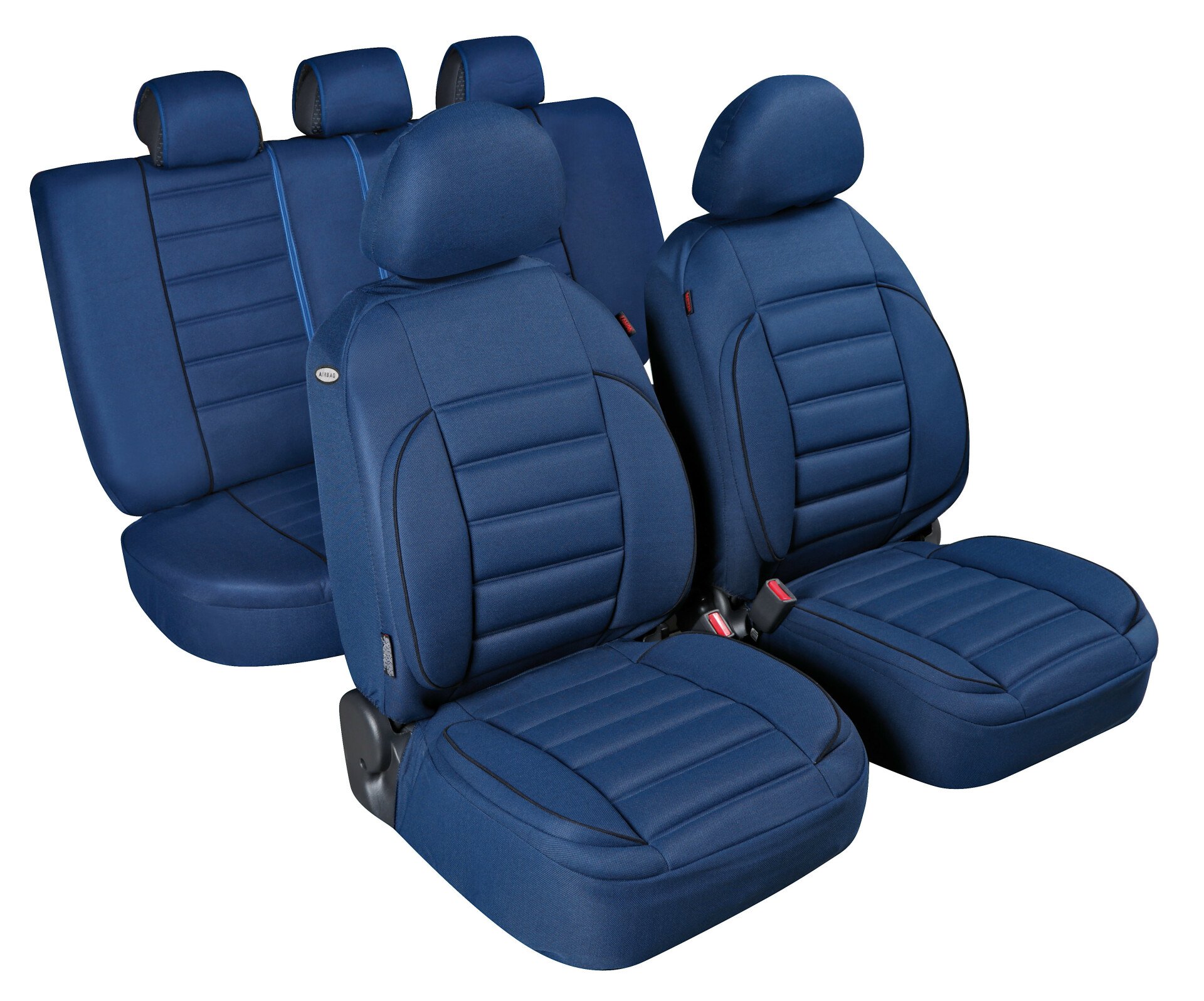 De-Luxe Sport Edition, high-quality seat cover set - Blue thumb