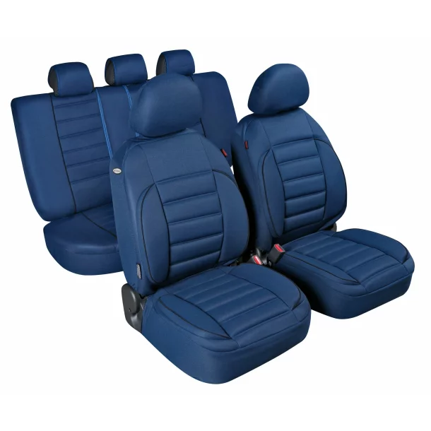 De-Luxe Sport Edition, high-quality seat cover set - Blue