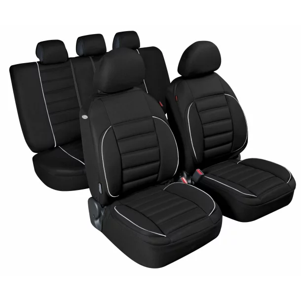De-Luxe Sport Edition, high-quality seat cover set - Black