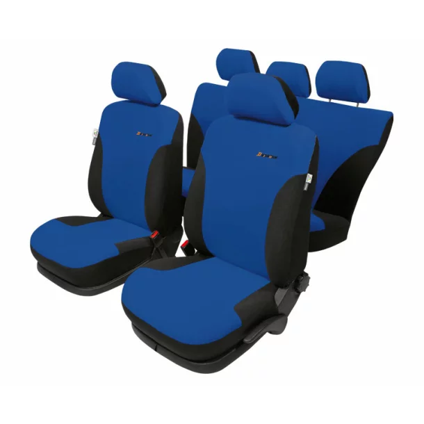 Dynamik Super AirBag L seat covers 9pcs - Black/Blue