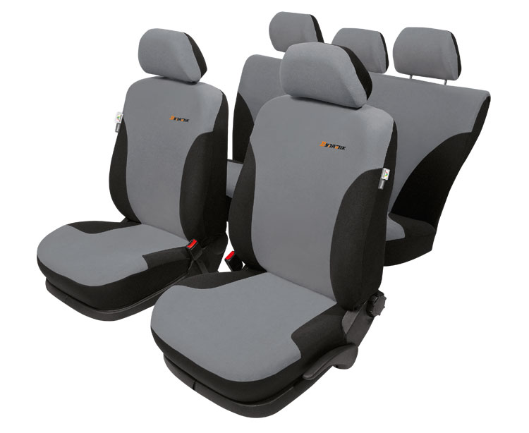 Dynamik Super AirBag L seat covers 9pcs - Black/Grey thumb