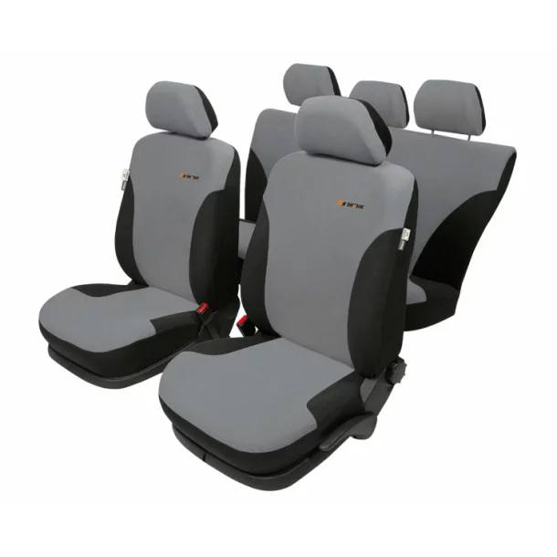 Dynamik Super AirBag L seat covers 9pcs - Black/Grey