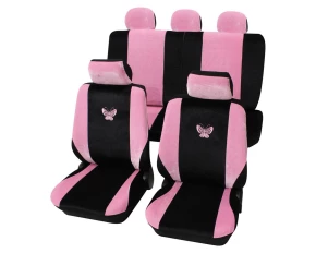 Huse scaun Eco Class Butterfly set 17buc - Pink