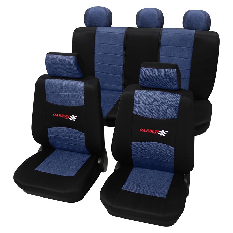 Eco Class Carbon, üléshuzat szett 11db - Kék thumb