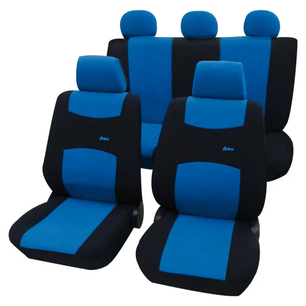 Eco Class Colori, seat cover set 11pcs - Blue