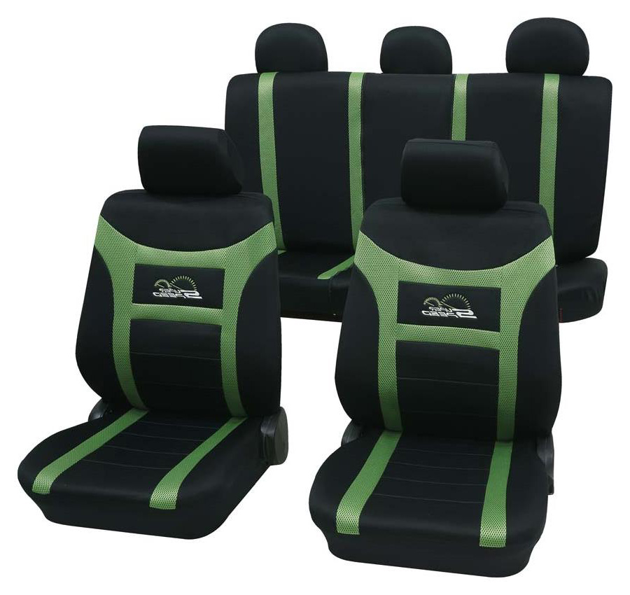 Eco Class Super-Speed, seat cover set 11pcs - Green thumb