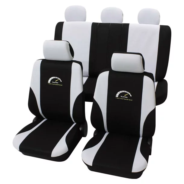 Eco Class Turbo, seat cover set 11pcs - White