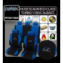 Eco Class Turbo, seat cover set 11pcs - Blue