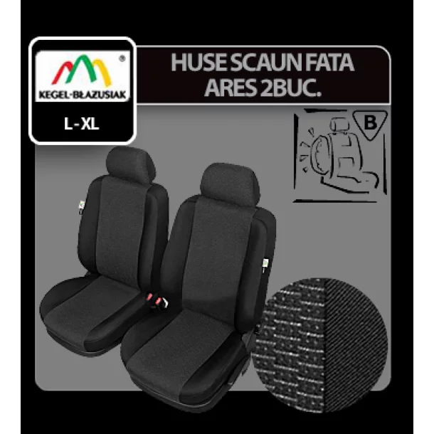 Ares Extra Super Airbag front seat covers 2pcs - Size L