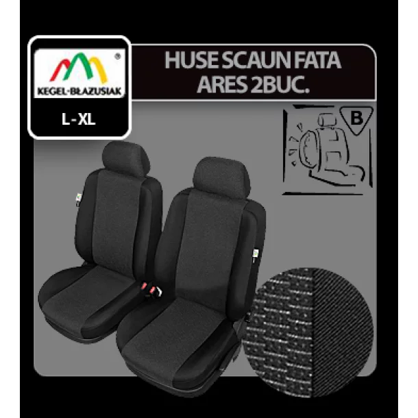 Ares Extra Super Airbag front seat covers 2pcs - Size XL