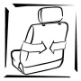 Huse scaun fata Ares 2buc Extra Super Airbag - Marimea XL