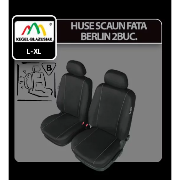 Berlin Lux Super Airbag front seat covers 2pcs - Size L