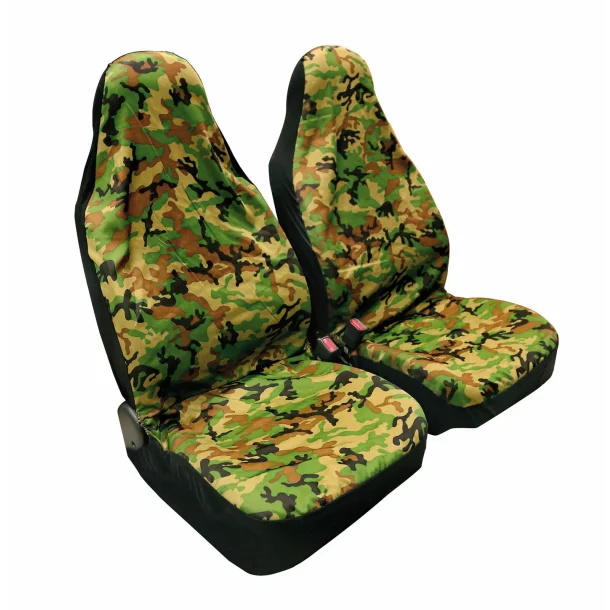 Camouflage, pair of front seat covers