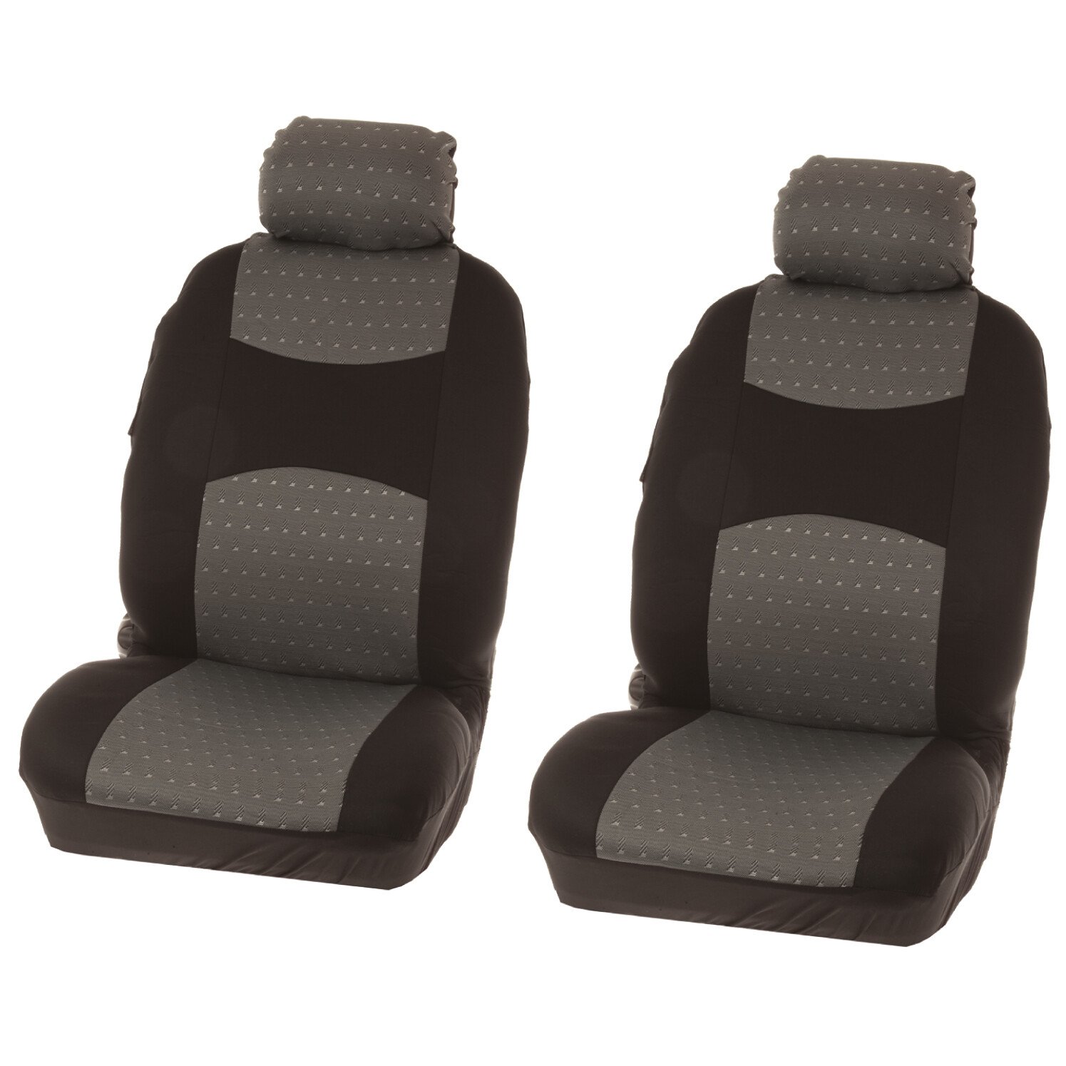 Carpoint Chicago, front seat covers 2pcs - Black/Grey thumb