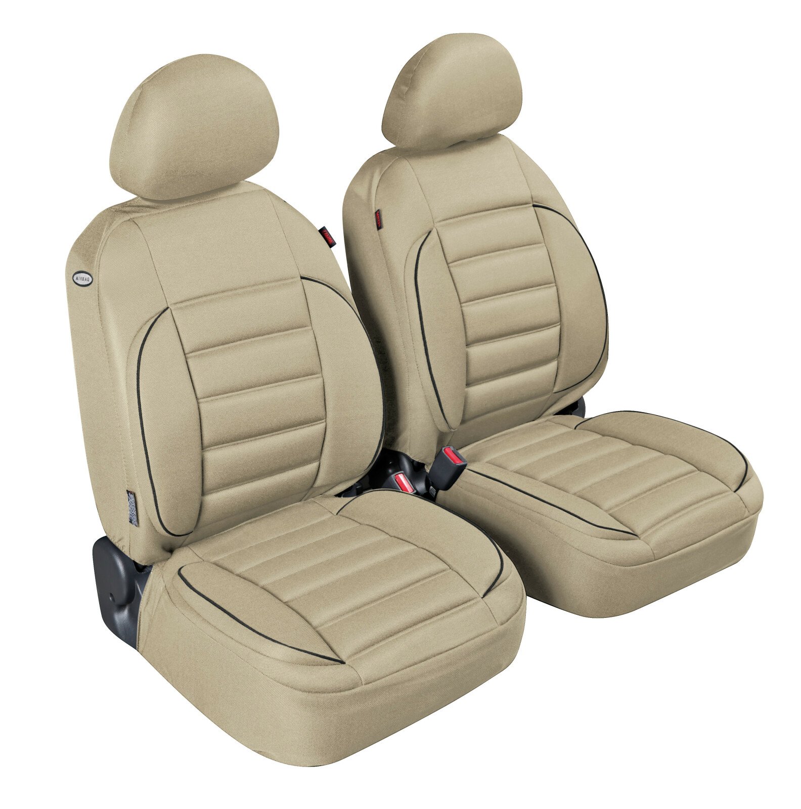 De-Luxe Sport Edition, high-quality front seat covers - Beige thumb