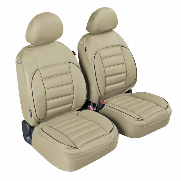 De-Luxe Sport Edition, high-quality front seat covers - Beige