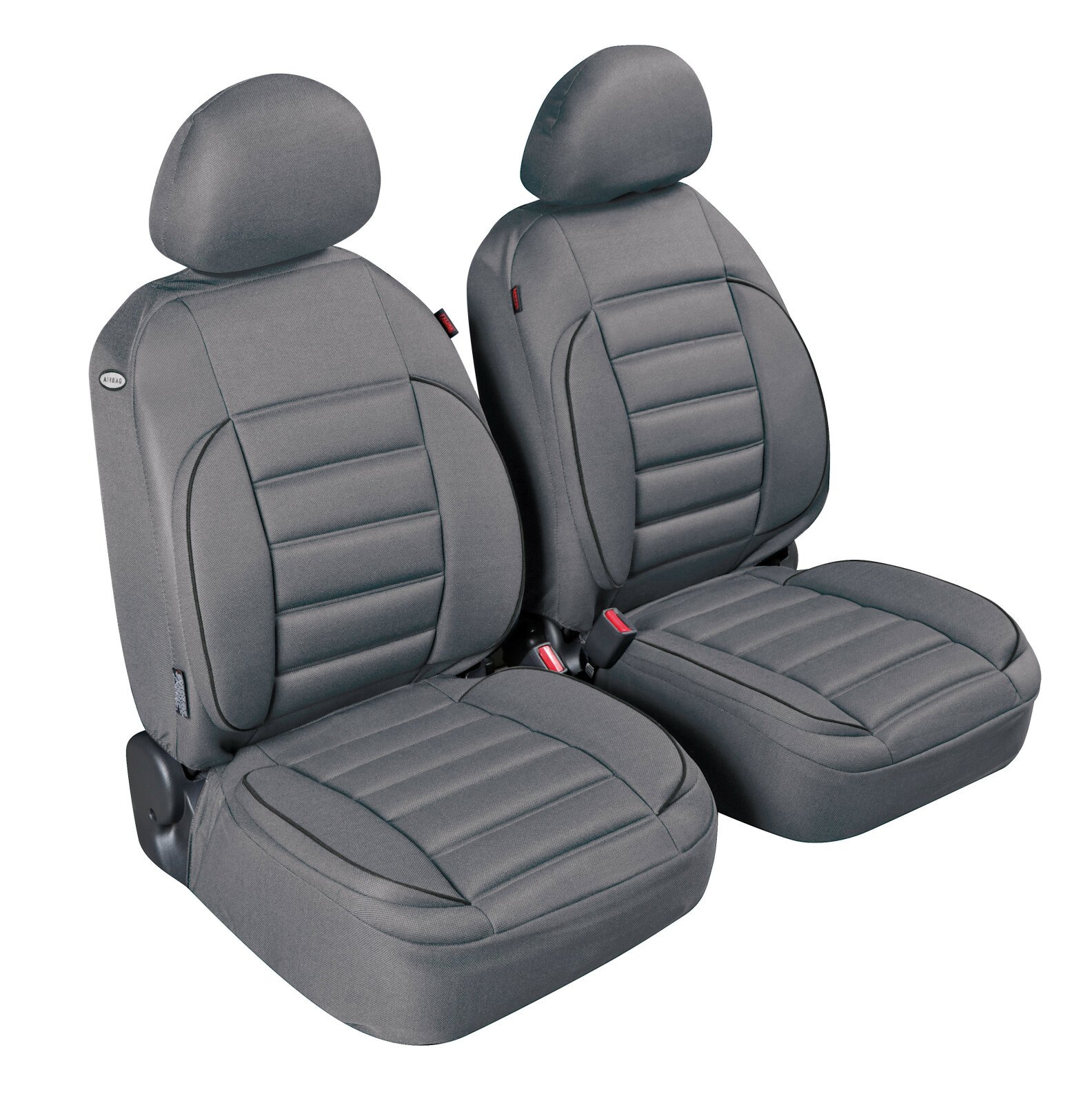 De-Luxe Sport Edition, high-quality front seat covers - Grey thumb