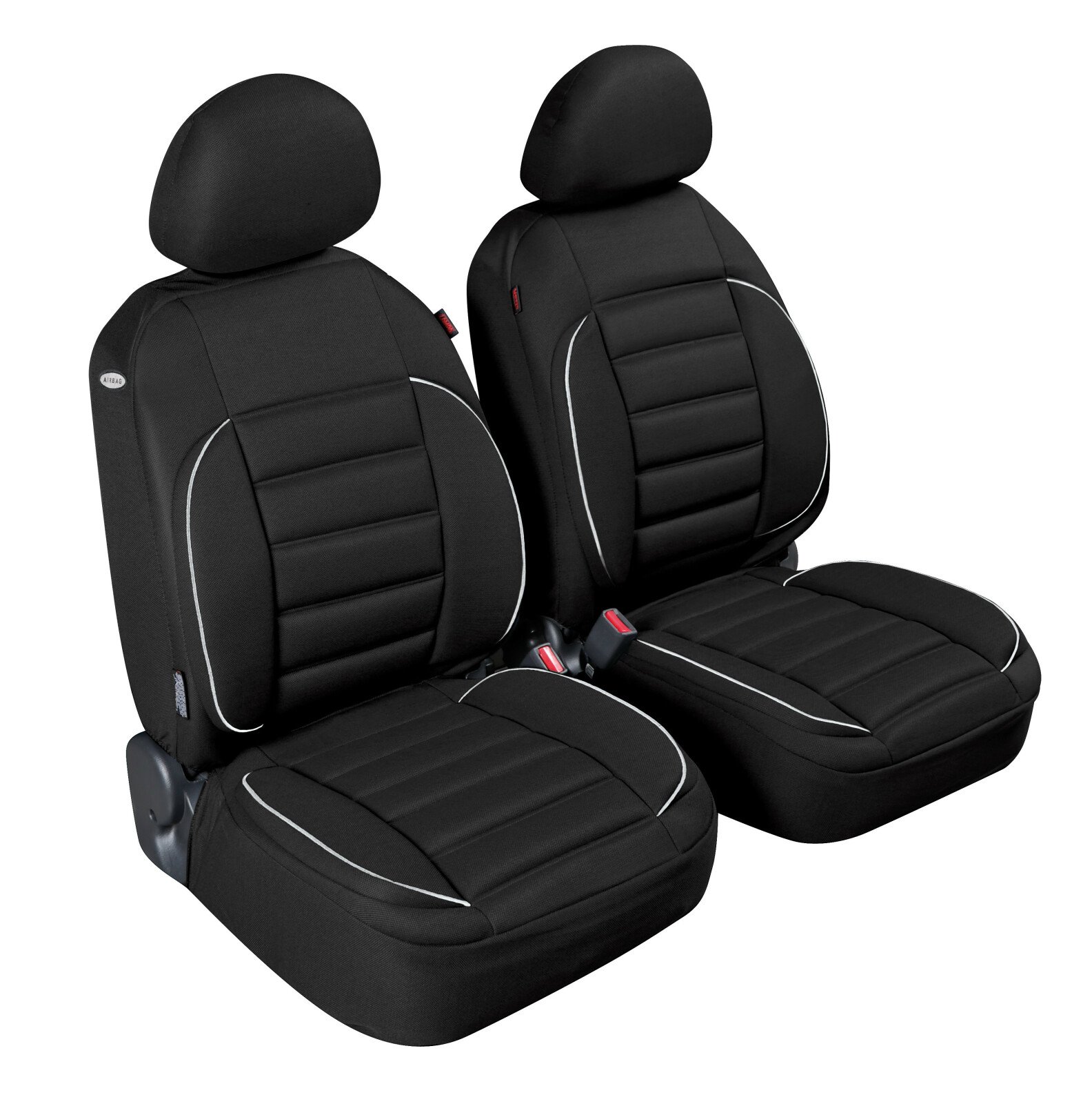 De-Luxe Sport Edition, high-quality front seat covers - Black thumb