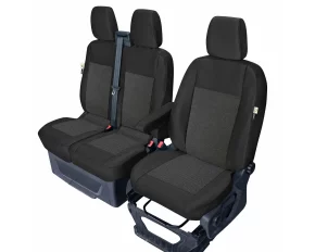 Tailor-made front seat covers for Ford Transit Custom (to 06.2018, from 06.2018), with table - 1+2 Seats