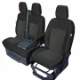 Tailor-made front seat covers for Ford Transit Custom (to 06.2018, from 06.2018), with table - 1+2 Seats