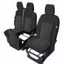 Tailor-made front seat covers for Ford Transit Custom (to 06.2018, from 06.2018), with table - 1+2 Seats