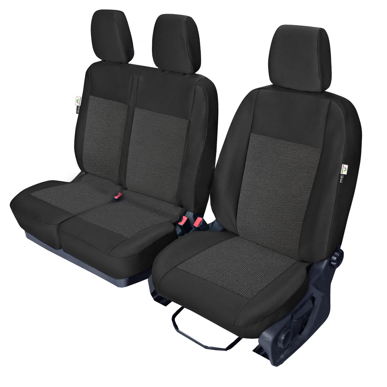 Tailor-made front seat covers for Ford Transit Connect II Van ( >2014), with table - 1+2 Seats thumb