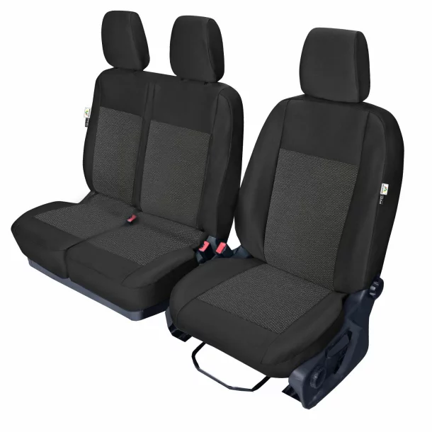 Tailor-made front seat covers for Ford Transit Connect II Van ( &gt;2014), with table - 1+2 Seats