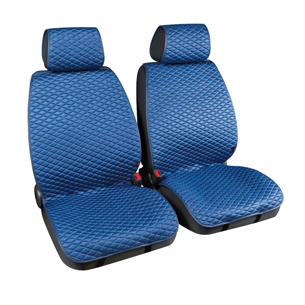 Cover-Tech Fabric, pair of front seat covers - Blue/Grey thumb