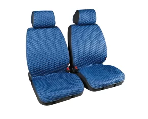 Cover-Tech Fabric, pair of front seat covers - Blue/Grey