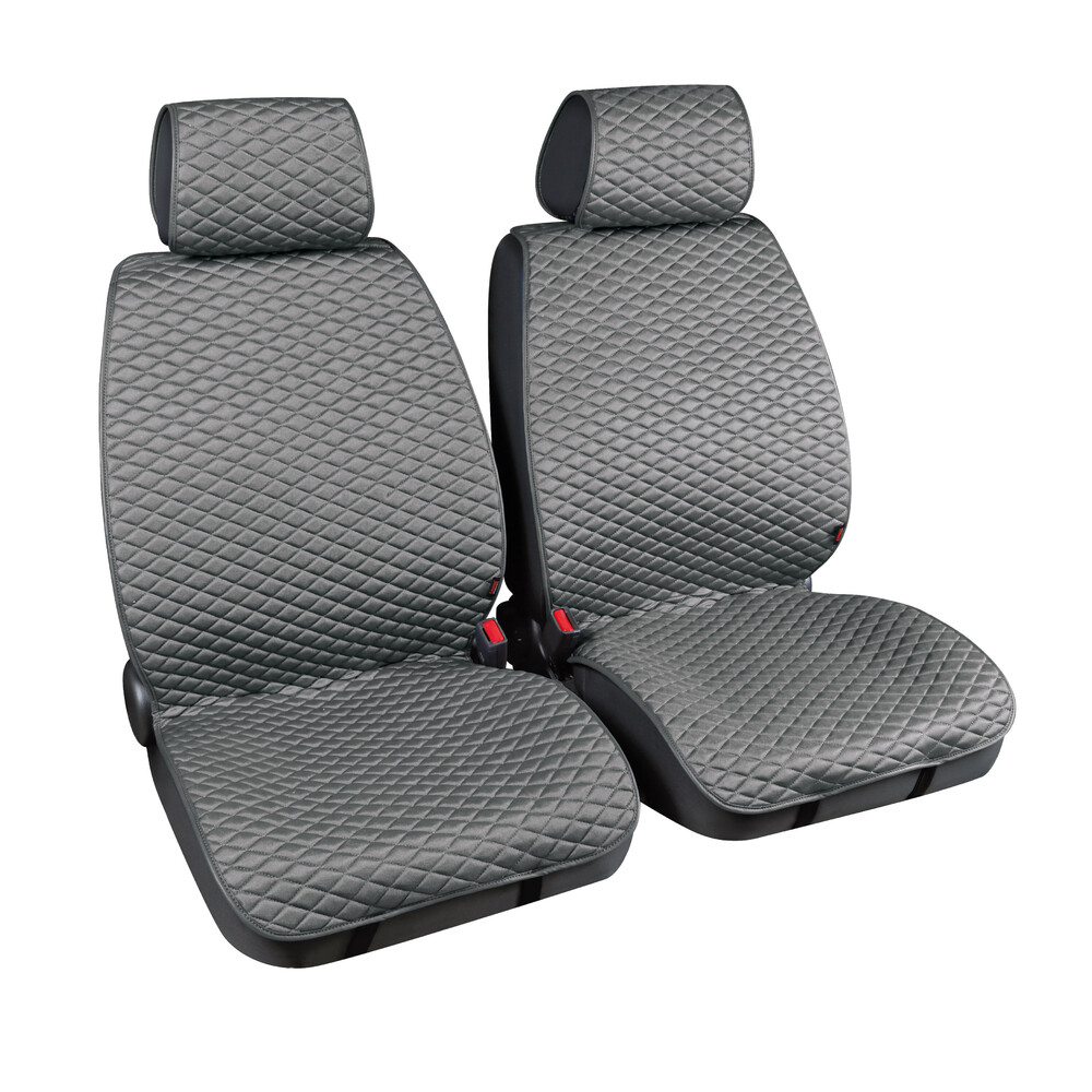 Cover-Tech Fabric, pair of front seat covers - Grey thumb