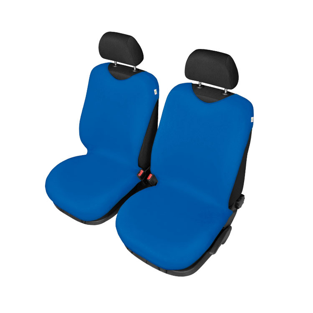 Cridem undershirt front seat cover 2pcs - Blue thumb