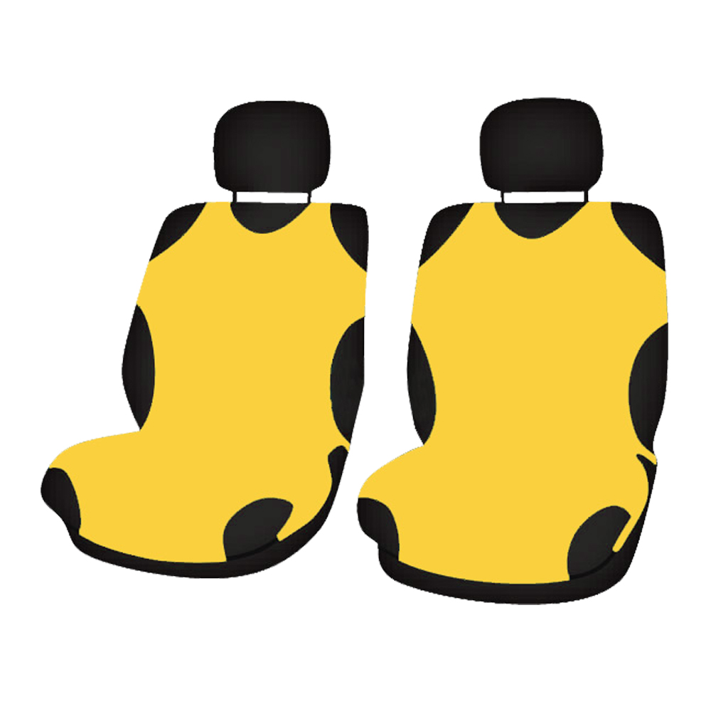 Cridem Sport T-shirt front seat covers 2pcs - Yellow thumb