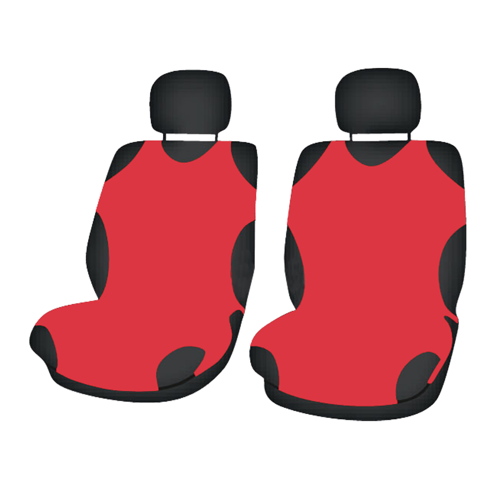 Cridem Sport T-shirt front seat covers 2pcs - Red thumb