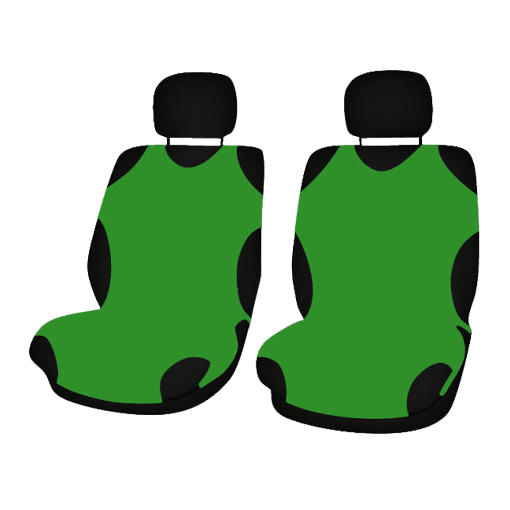 Cridem Sport T-shirt front seat covers 2pcs - Green thumb