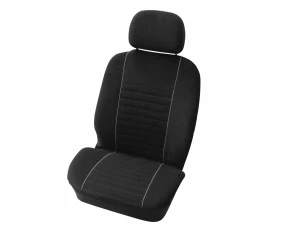 Huse scaun fata Velours Carpoint 2buc - Negru/Gri