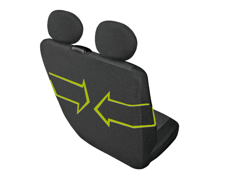 Car seat covers Delivery Van Ares, DV2-L, 2Seats thumb