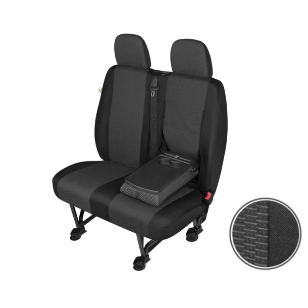 Car seat covers Delivery Van Ares, DV2-L, 2Seats with table