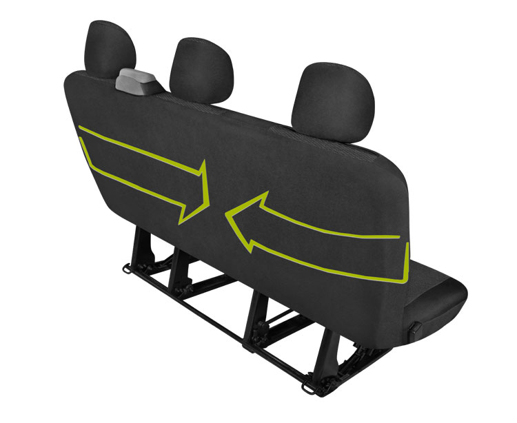 Car seat covers Delivery Van Ares, DV3, 3Seats thumb
