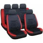 Drift, high-quality seat cover set 9pcs - Red/Black