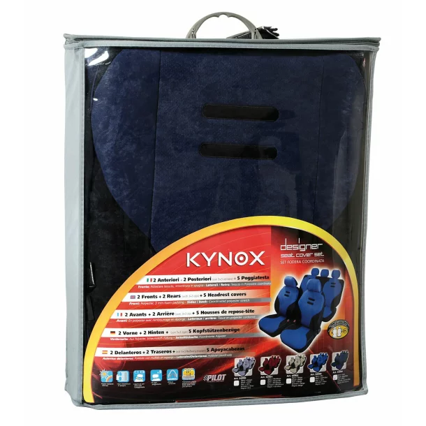 Kynox űléshuzat - 9 darabos - Sötétkék - Újra csomagolt termék