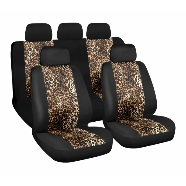 Leopard seat cover set 9pcs