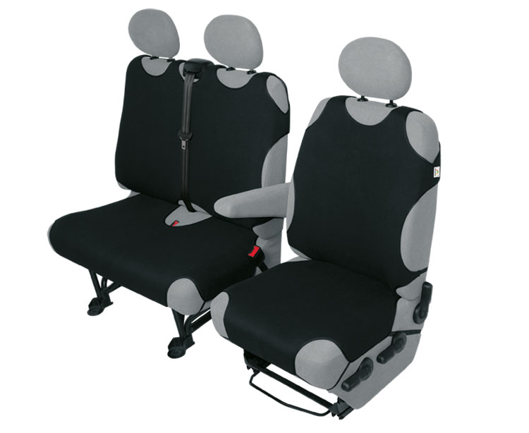 Kegel kisteherautó póló üléshuzatok 1+2Üléses - Fekete thumb