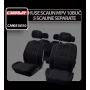 Carpoint MPV seat covers 10pcs - Black/Red