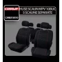 Huse scaun MPV Carpoint 10buc - Negru/Rosu