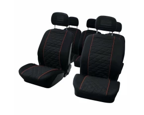 Huse scaun MPV Carpoint 10buc - Negru/Rosu