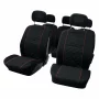 Carpoint MPV seat covers 10pcs - Black/Red