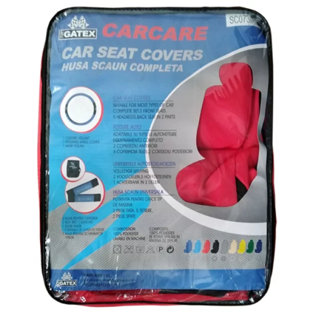 Racing üléshuzat - 13 darabos - Fekete/Piros