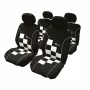 Seatcover set 8pcs &#039;Racing&#039; white airbag